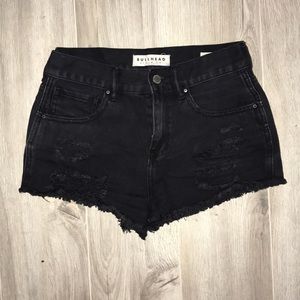 Black high waisted jean shorts from pac sun